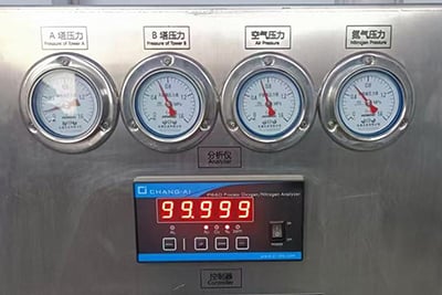 Online Nitrogen Purity & Pressure Monitoring